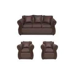 ALMORE - JUEGO DE LIVING ATENEA 311 PU CARAMELO