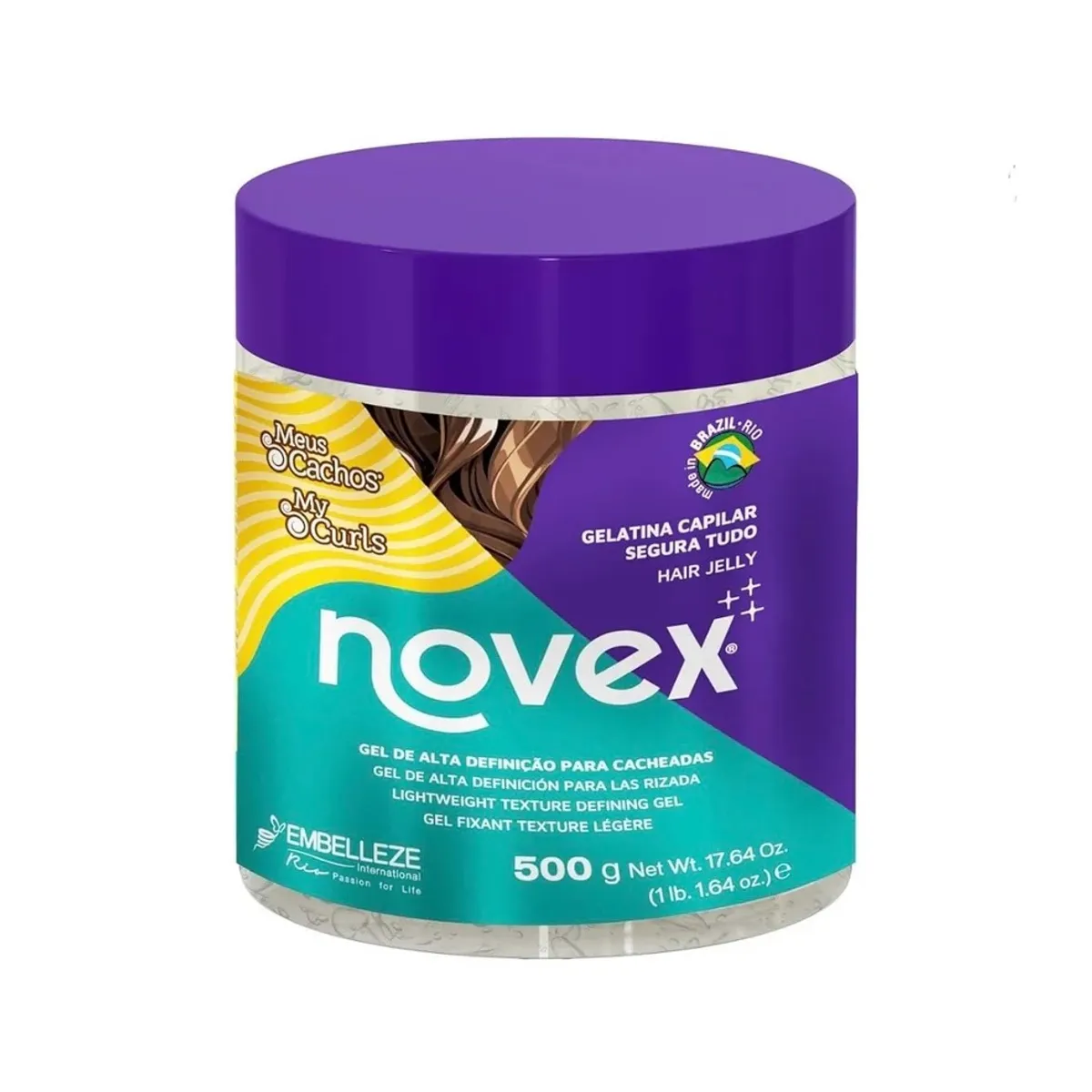 NOVEX - Gelatina Capilar Meus Cachos Segura Tudo 500g Novex