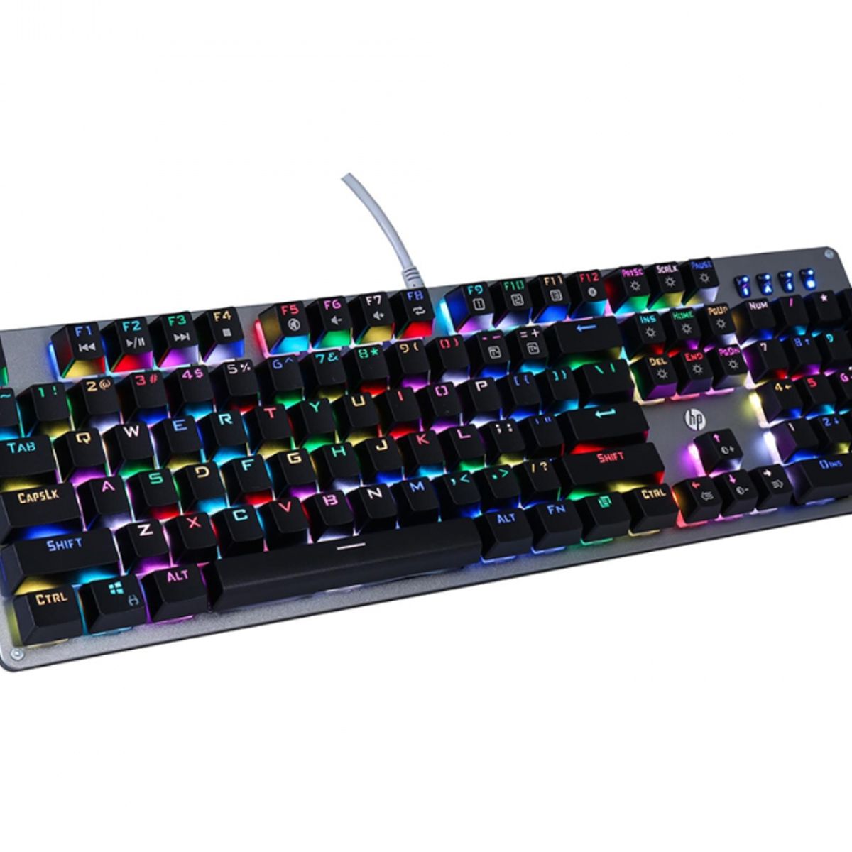 HP - Teclado Gamer - HP GK100 - Mecánico - RGB  - Switch Blue - USB