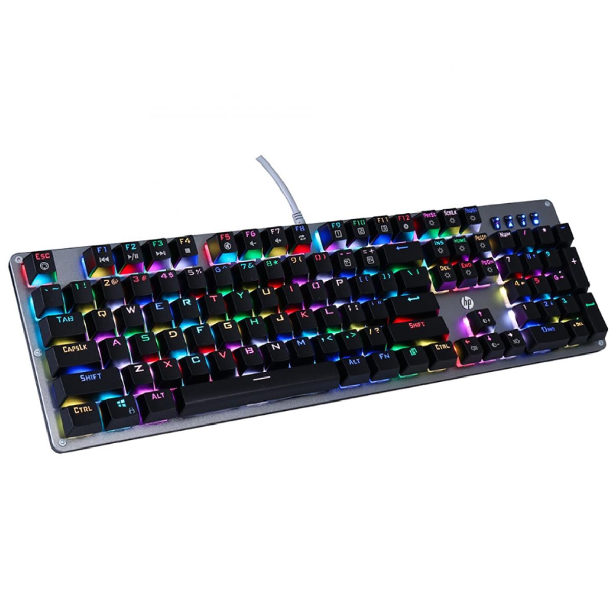 HP - Teclado Gamer - HP GK100 - Mecánico - RGB  - Switch Blue - USB