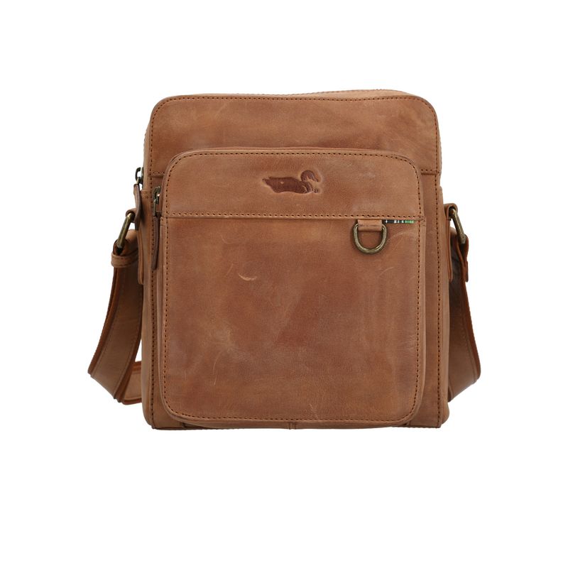 ROCKFORD - Mochila Cuero Unisex Fd Christie Cross Camel ROCKFORD