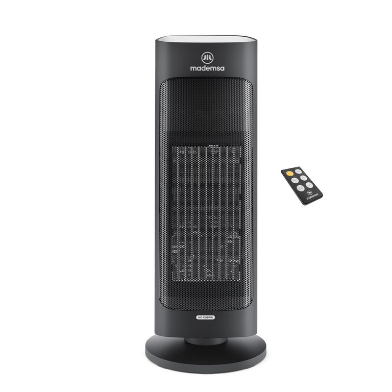 Estufa Eléctrica 2000W Digital Oscilación y Control Remoto EH100 Negra