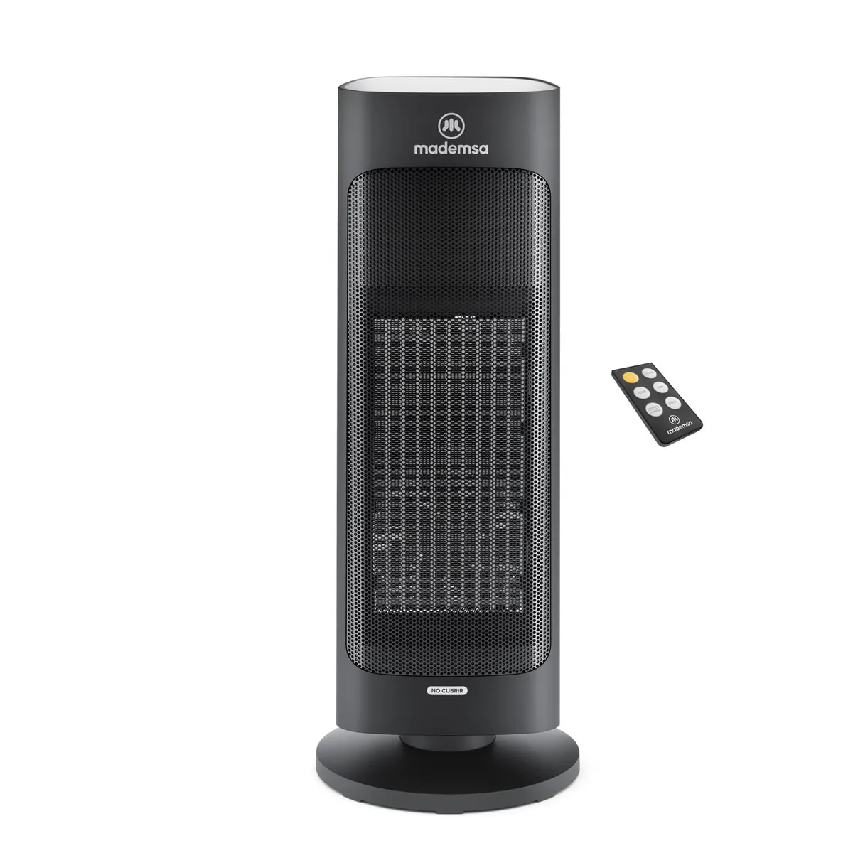 MADEMSA - Estufa Eléctrica Mademsa 2000W Digital Oscilación y Control Remoto EH100 Negra