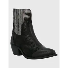 HUSH PUPPIES - Botín Cuero Mujer Runn Negro