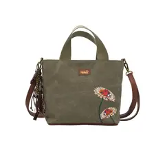 ROCKFORD - Cartera Textil Mujer Nature Bag Verde