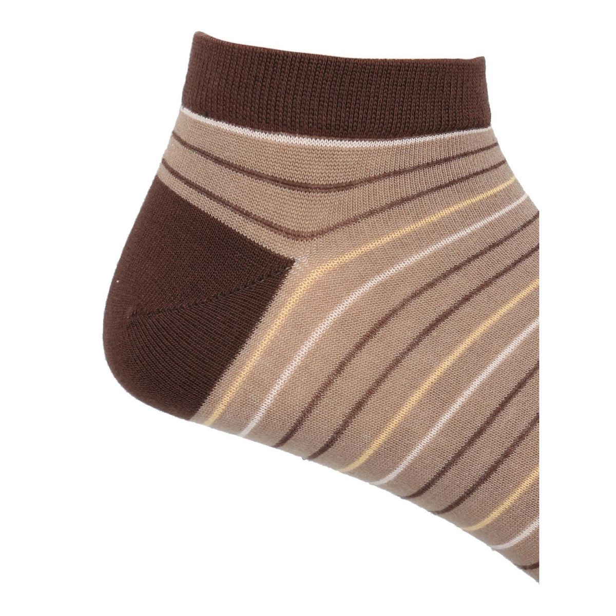 ROCKFORD - Calcetín Bambú Hombre Ped Stripe Café ROCKFORD