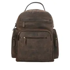 ROCKFORD - Mochila Cuero Unisex Clough Backbag Chocolate
