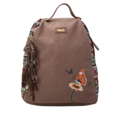 ROCKFORD - Mochila Textil Mujer Joint Back Café