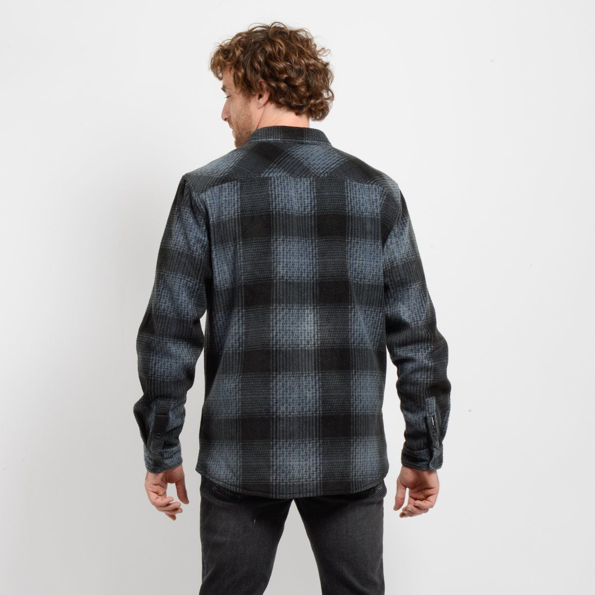 O'NEILL - CAMISA POLAR GLACIER PLAID GRIS OSCURO