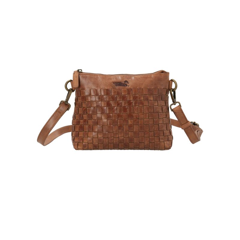 ROCKFORD - Cartera Cuero Mujer Fd Braid Cross Tan ROCKFORD
