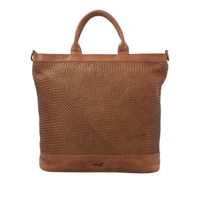 ROCKFORD - Cartera Cuero Mujer Fd Braid Tote Tan ROCKFORD