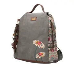 ROCKFORD - Mochila Textil Mujer Joint Back Gris