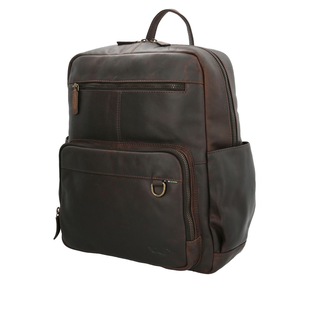 ROCKFORD - Mochila Cuero Unisex Crawford Back Chocolate ROCKFORD