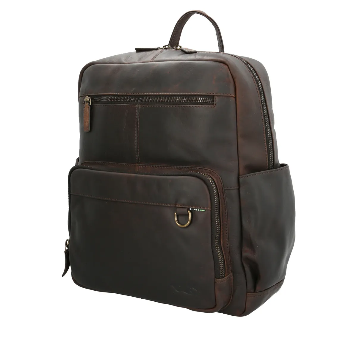 ROCKFORD - Mochila Cuero Unisex Crawford Back Chocolate ROCKFORD