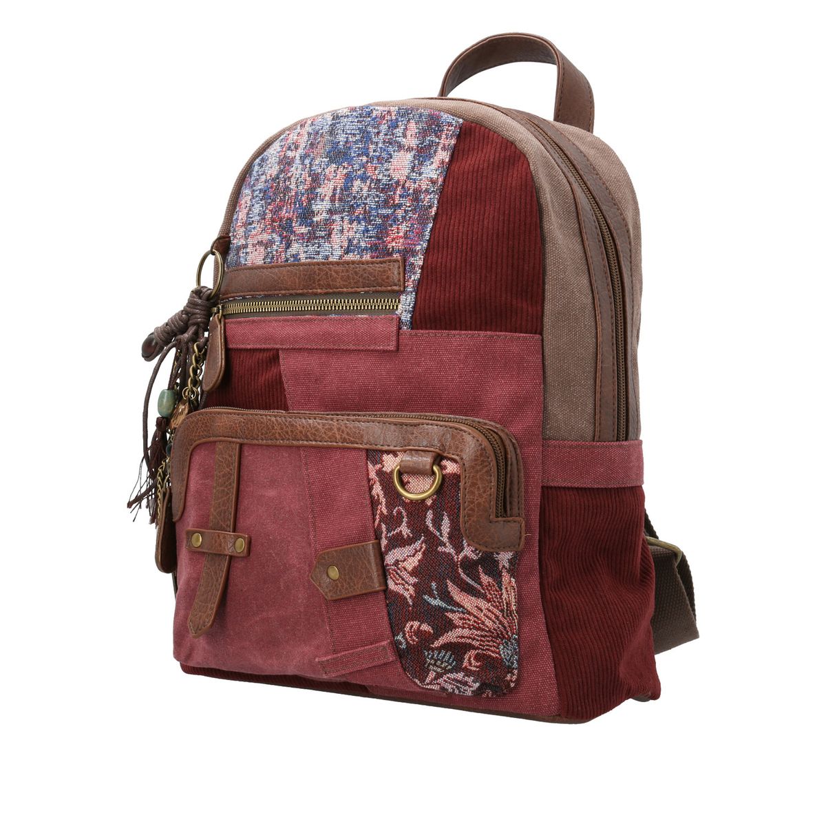 ROCKFORD - Cartera Textil Mujer Carmina Back Burdeo ROCKFORD