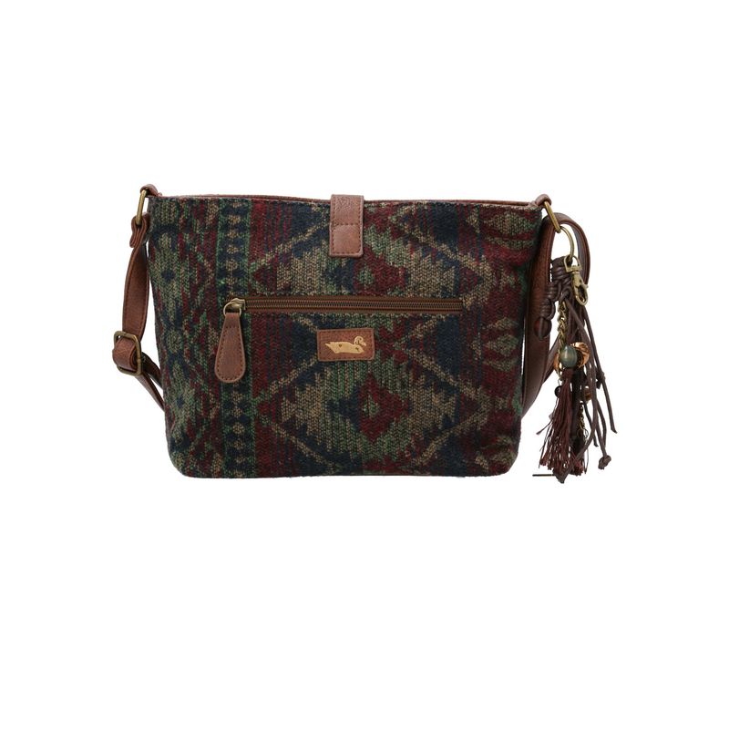 ROCKFORD - Cartera Textil Mujer Ethnic Cross Rojo ROCKFORD