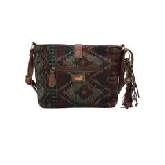 ROCKFORD - Cartera Textil Mujer Ethnic Cross Rojo