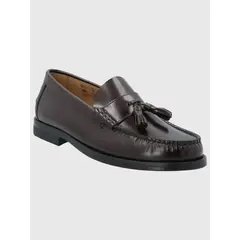 HUSH PUPPIES - Mocasín Cuero Hombre Cerata Burdeo