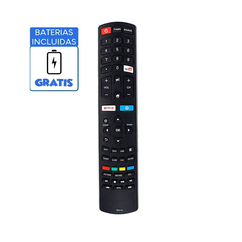 GENERICO - Control Remoto Compatible Master G mgu55xmgu49x mgu43x +PILAS