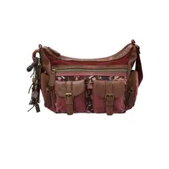 ROCKFORD - Cartera Textil Mujer Eloni Cross Burdeo