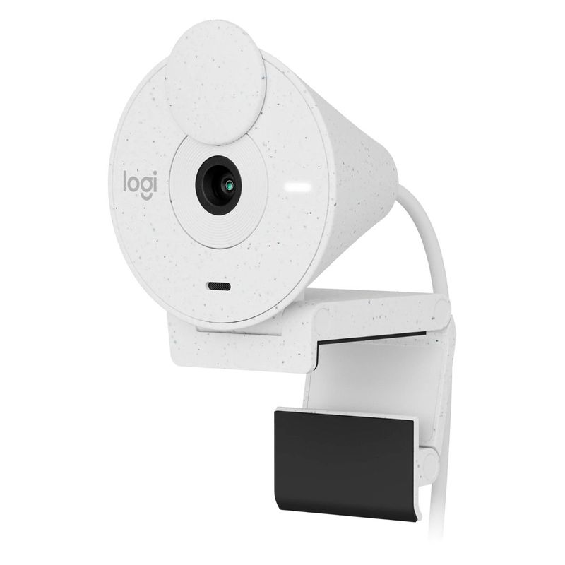 LOGITECH - Webcam Logitech Brio 300 HD 2MP Micrófono Blanco