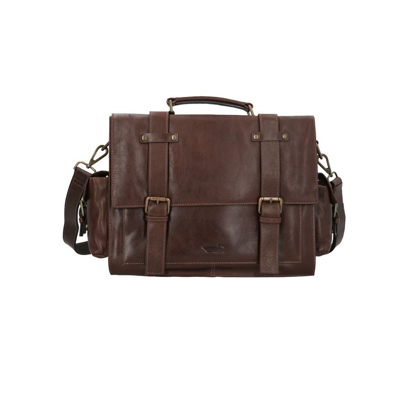 ROCKFORD - Maletín Cuero Hombre Sd Callaghan Chocolate ROCKFORD