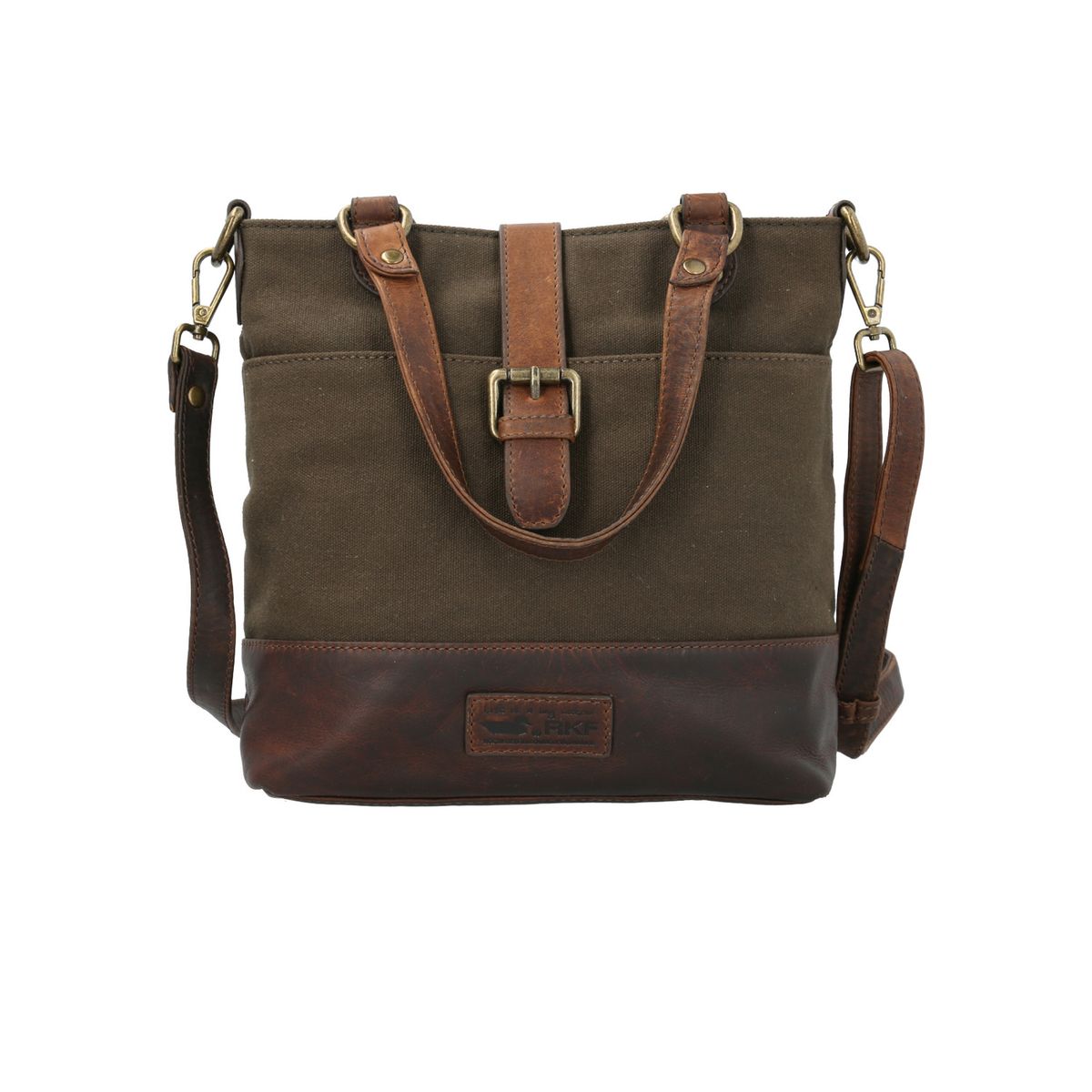 ROCKFORD - Cartera Cuero Mujer Wx Helen Cross Oliva ROCKFORD