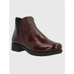 HUSH PUPPIES - Botín Cuero Mujer Maverick Burdeo