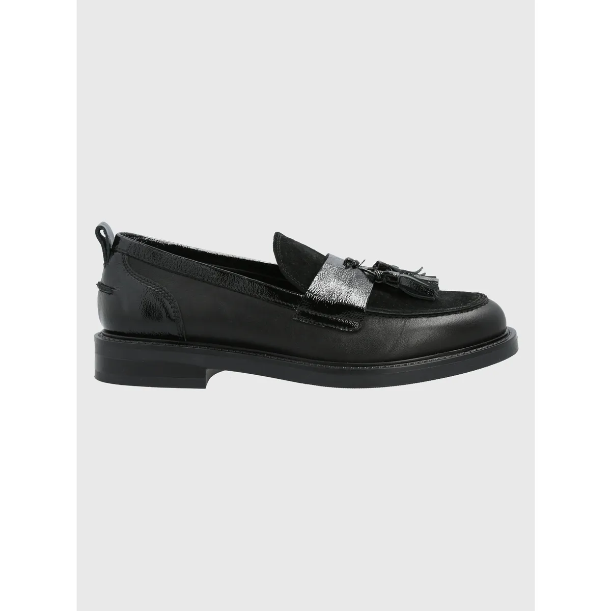 HUSH PUPPIES - Mocasín Cuero Mujer Wyatt Negro HUSH PUPPIES