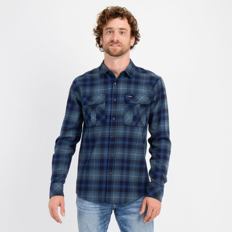 O'NEILL - CAMISA FRANELA PROSPECT AZUL