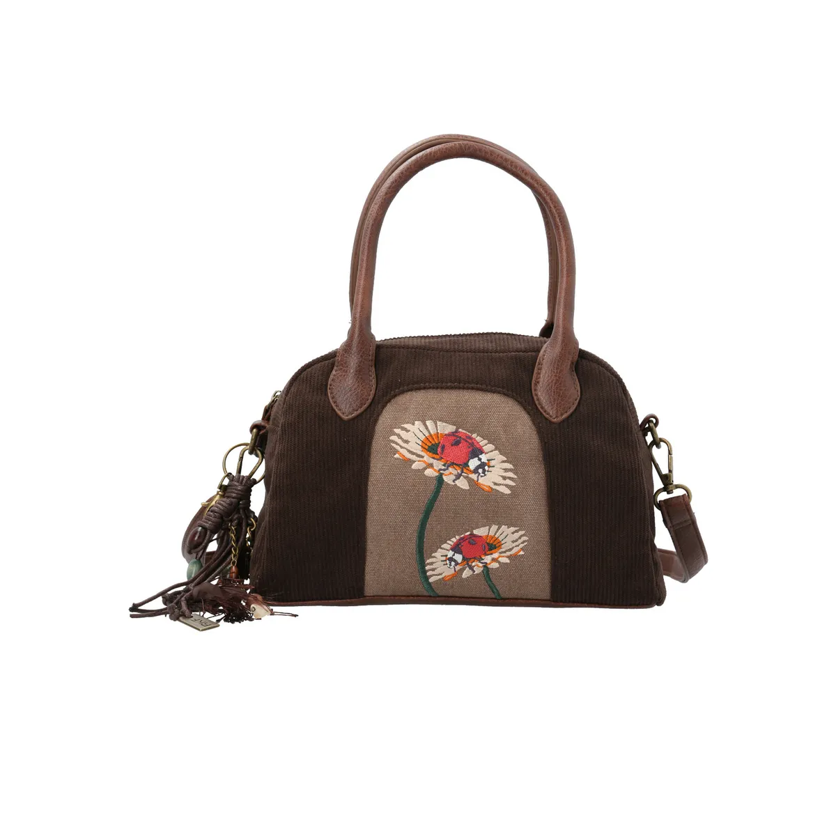 ROCKFORD - Cartera Textil Mujer Sim Bag Café ROCKFORD