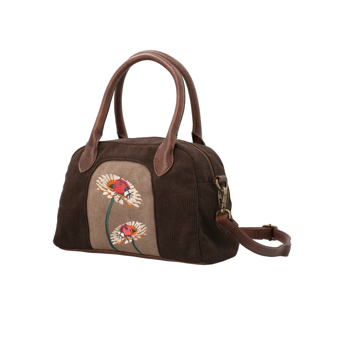 ROCKFORD - Cartera Textil Mujer Sim Bag Café ROCKFORD