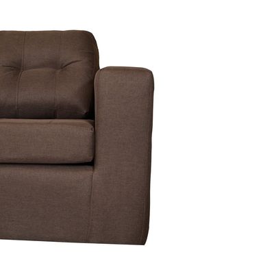 Imagen 2 del producto Sofá Nize 3 Cuerpos + 2 Pouf Tela Café