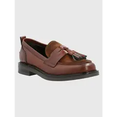 HUSH PUPPIES - Mocasín Cuero Mujer Wyatt Café