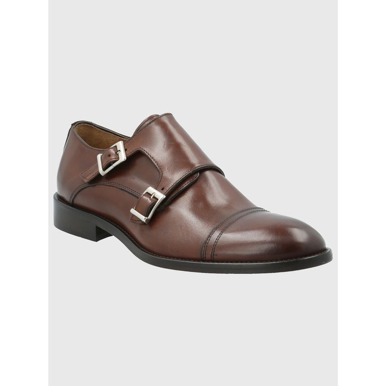 Zapato Cuero Hombre Battista CafÃ© Oscuro