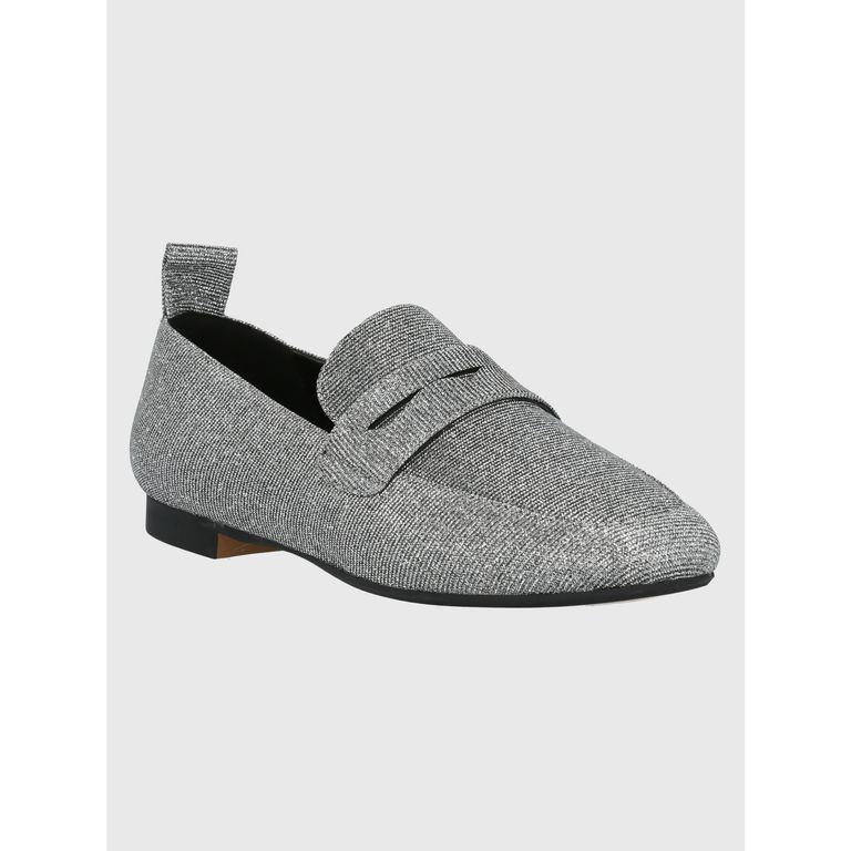 Mocasín Mujer Liv Plateado