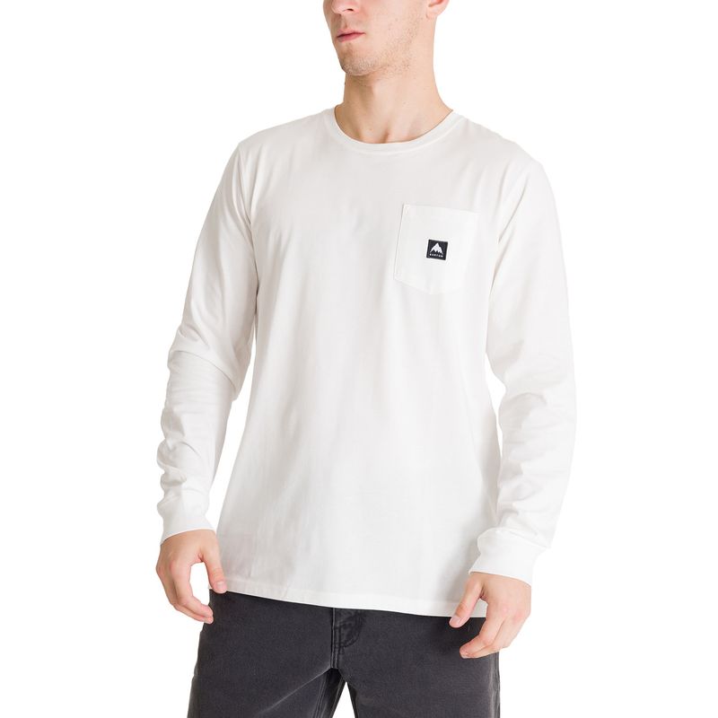 BURTON - Polera Manga Larga Hombre Colfax Blanca Burton BURTON