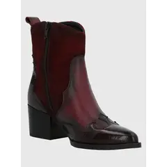 HUSH PUPPIES - Botín Cuero Mujer Cassaandra Burdeo
