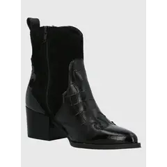 HUSH PUPPIES - Botín Cuero Mujer Cassaandra Negro
