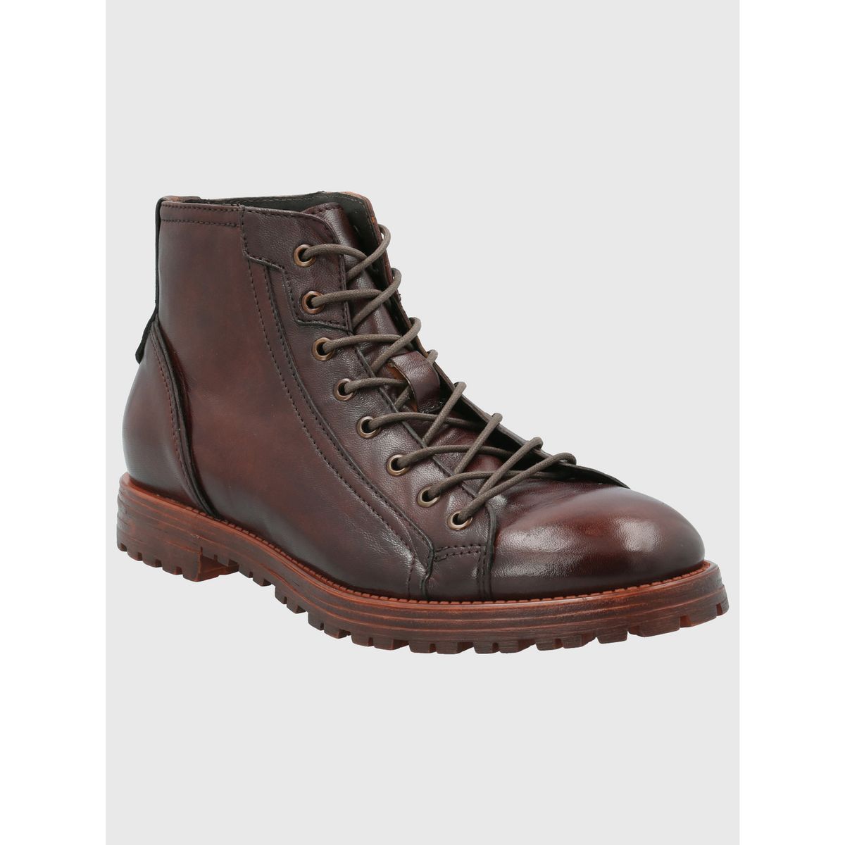 HUSH PUPPIES - Botín Cuero Hombre Corso Burdeo HUSH PUPPIES