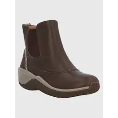 HUSH PUPPIES - Botín Cuero Mujer Spinal Rug Chelsea Café