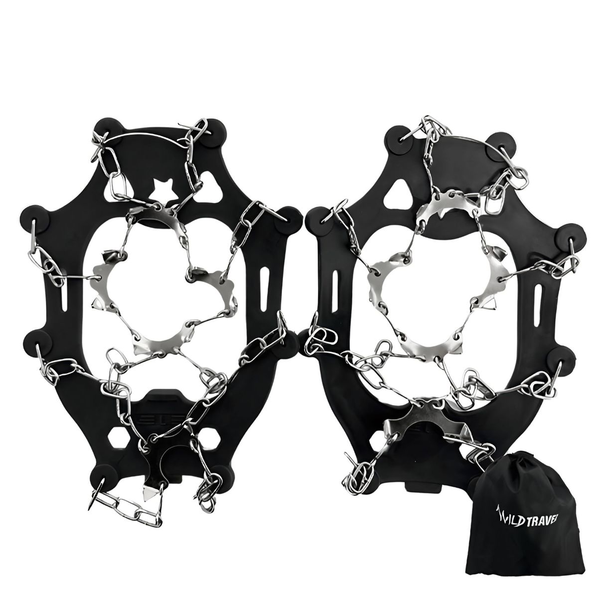 WILD TRAVEL - Crampones Antideslizantes Hielo Wild Travel Talla M 36-40