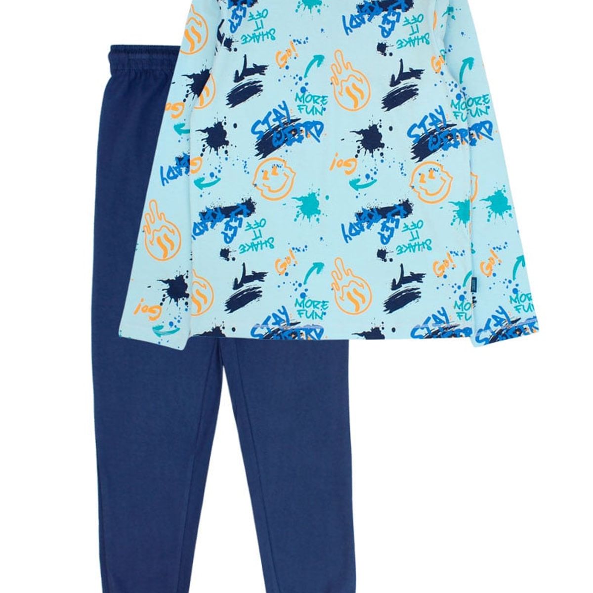 FICCUS - Pijama Junior Niño Must Have Celeste