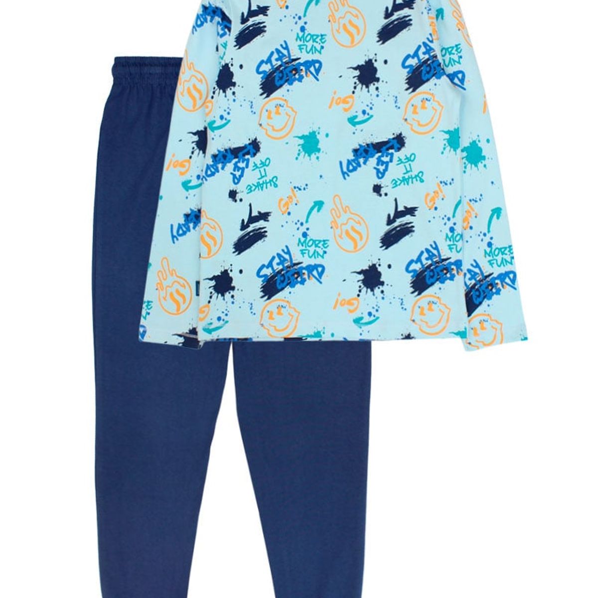 FICCUS - Pijama Junior Niño Must Have Celeste