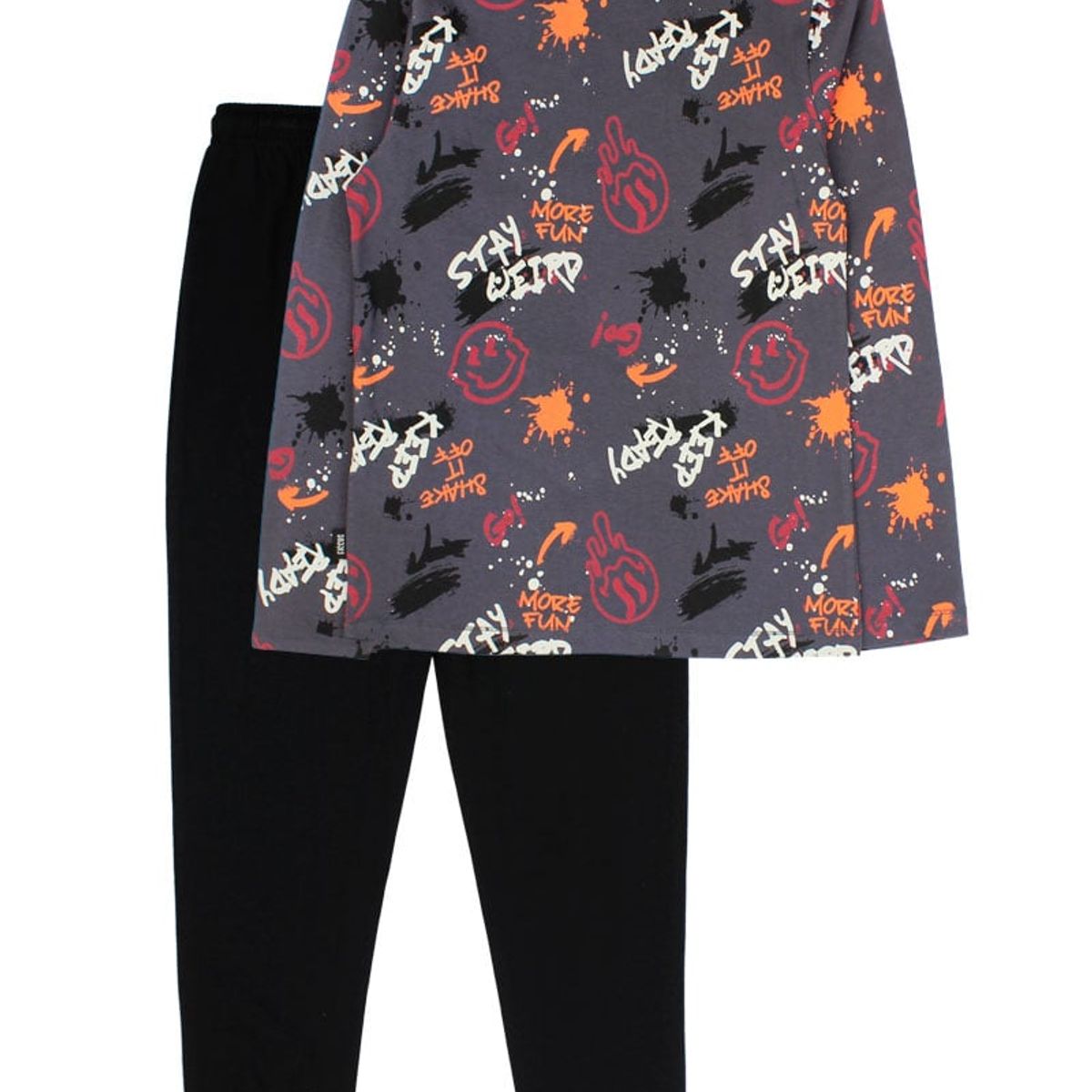 FICCUS - Pijama Junior Niño Must Have Gris