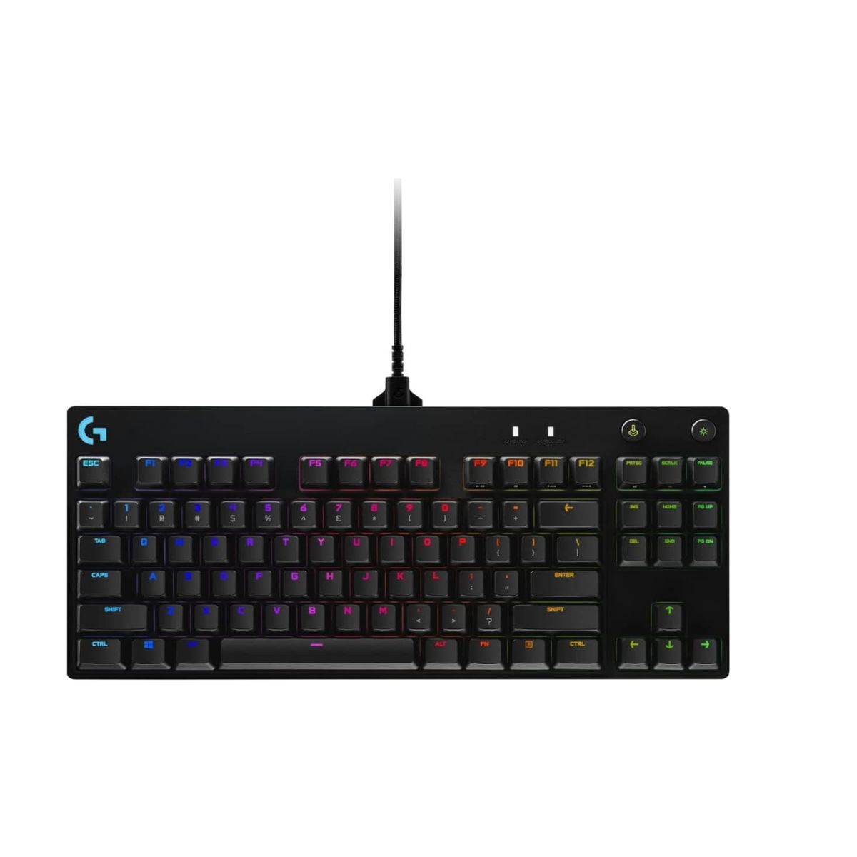 LOGITECH - Teclado Gamer - Logitech G PRO - RGB  -  TKL - GX Blue Clicky - USB