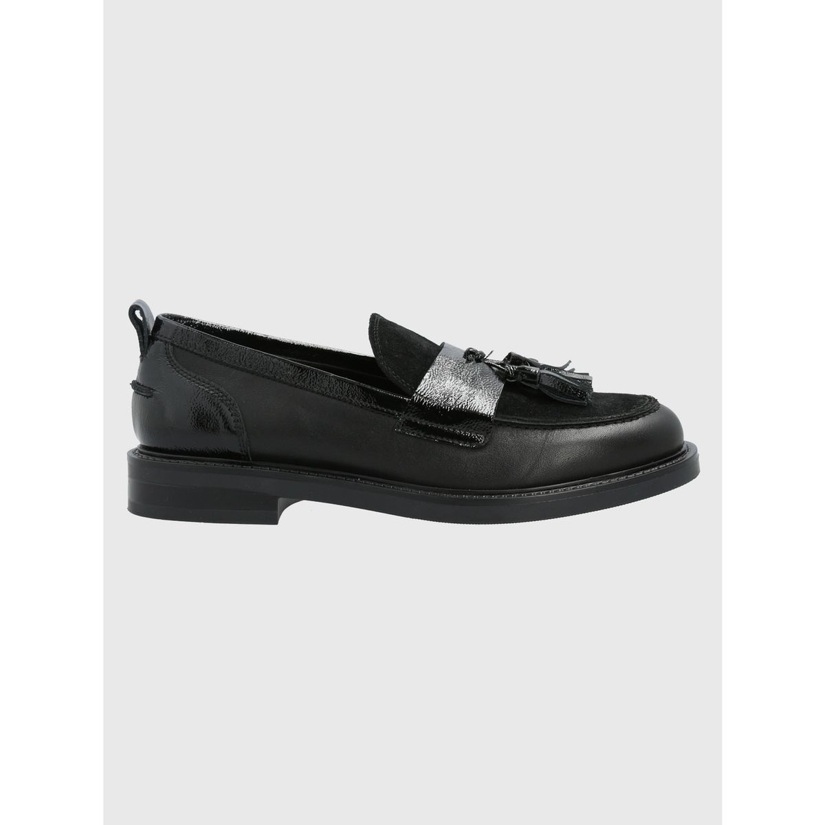 HUSH PUPPIES - Mocasín Cuero Mujer Wyatt Negro HUSH PUPPIES