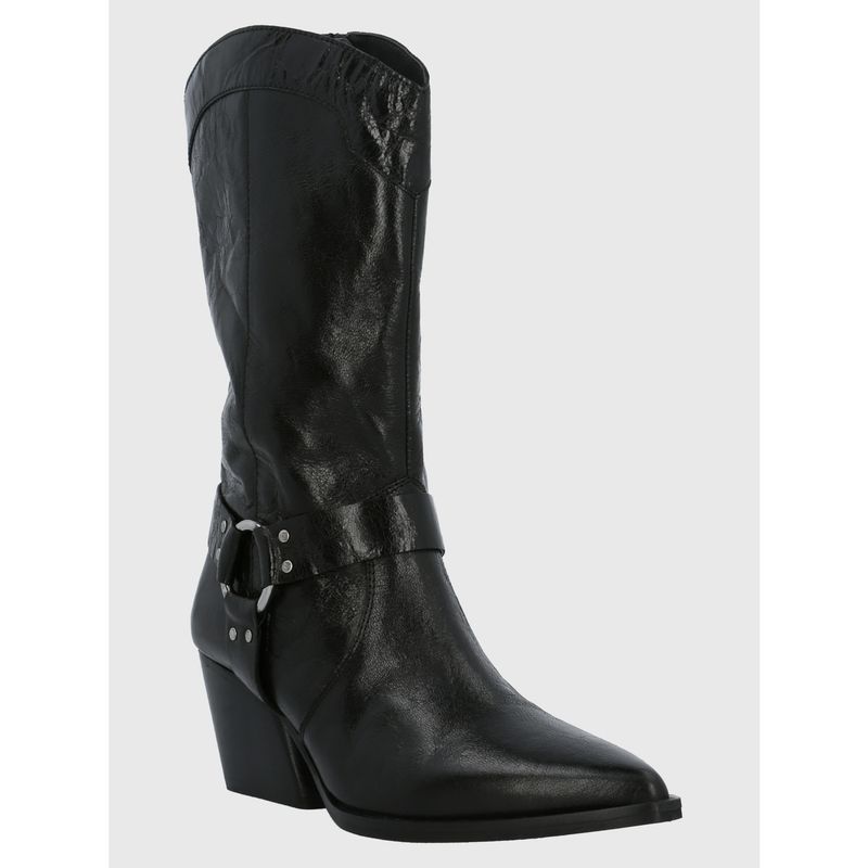 HUSH PUPPIES - Bota Cuero Mujer Tim Negro HUSH PUPPIES