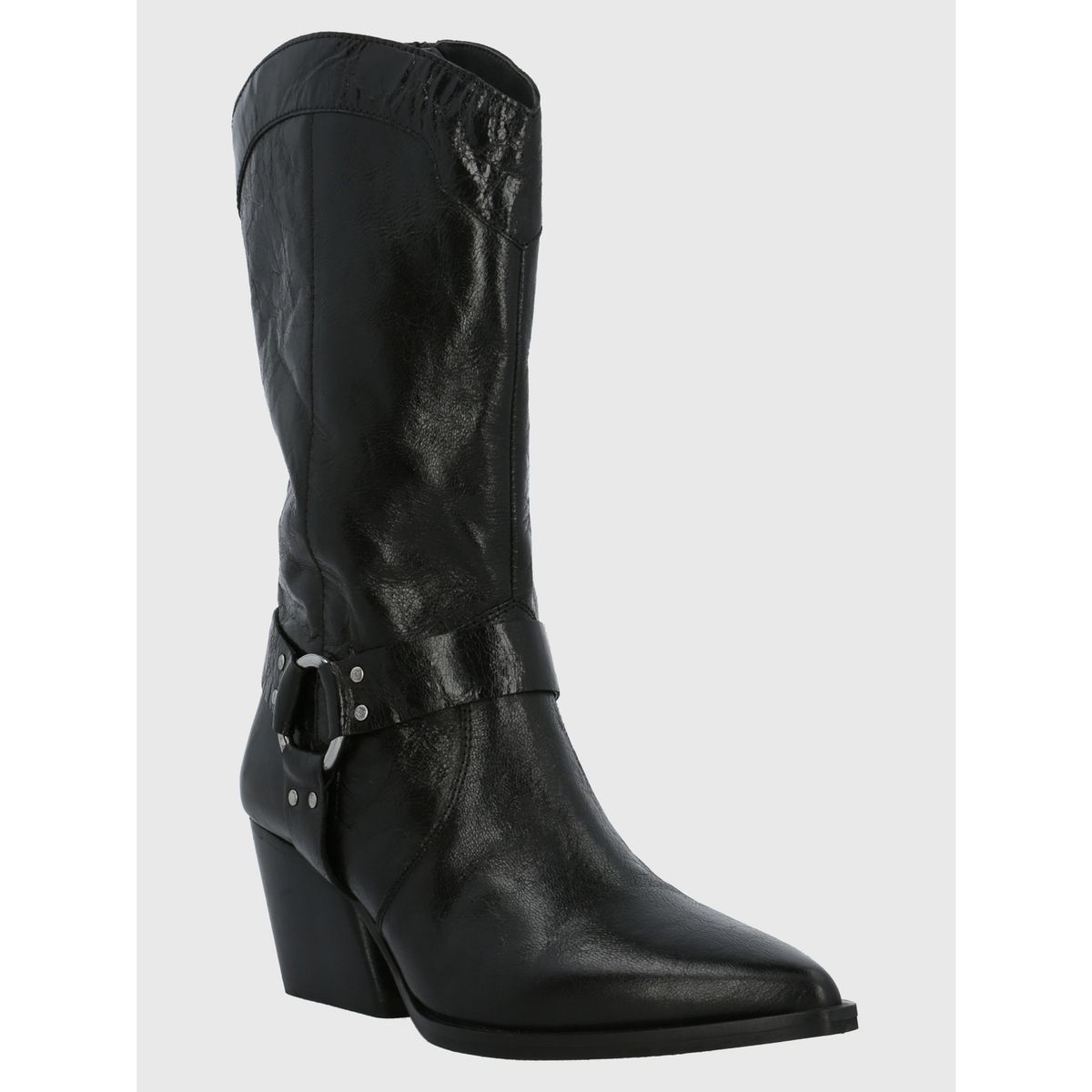 HUSH PUPPIES - Bota Cuero Mujer Tim Negro HUSH PUPPIES