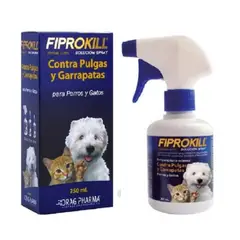 DRAG PHARMA - FIPROKILL ANTIPULGAS Y GARRAPATAS PERROS Y GATOS 250 ML